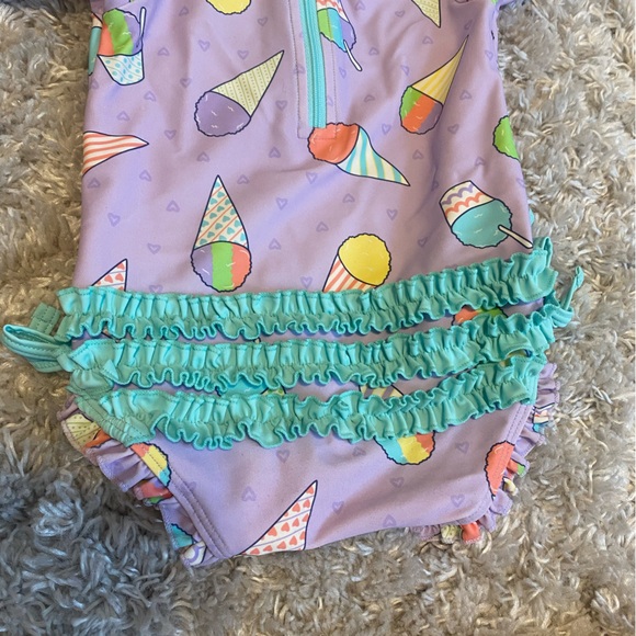 EUC 12-18m Ruffle Butts Swimsuit - Picture 2 of 2